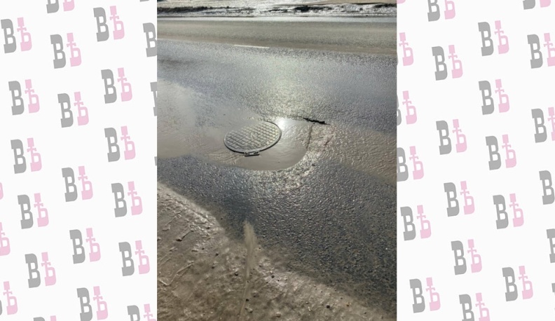 В Калуге разбираются в ситуации с просевшей дорогой на улице Советская