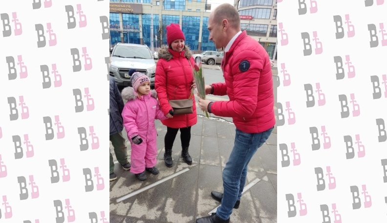 Законодательное собрание Калужской области организовало праздничную акцию в честь Международного женского дня