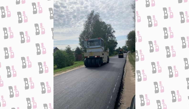 Глава администрации Ферзиковского района Алексей Волков контролирует ход работ по благоустройству