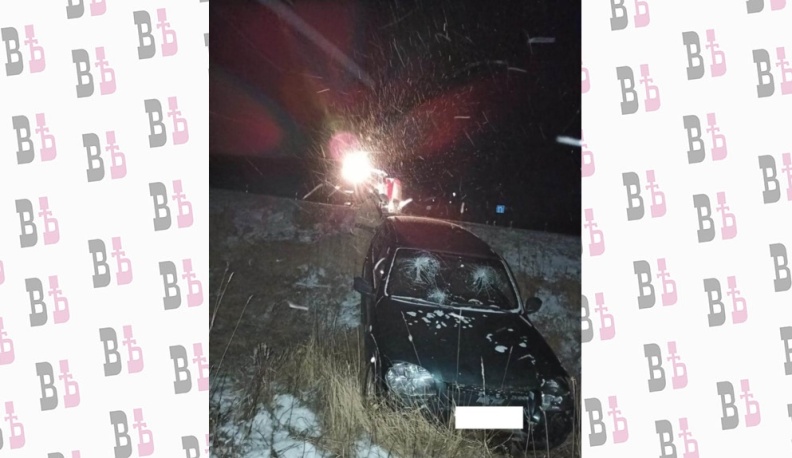 В Козельском районе при съезде машины в кювет пострадал человек