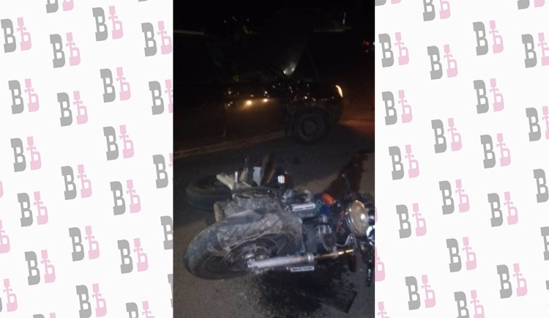 В Юхнове столкнулись иномарка и мотоцикл