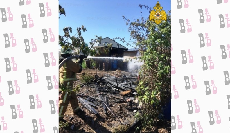 В Боровском районе в пожаре на даче пострадал человек