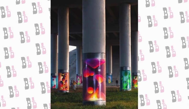 Дорожники будут восстанавливать граффити на опорах моста в Калуге