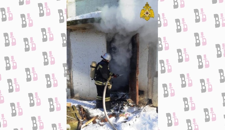 Спасатели МЧС потушили пожар в Козельском районе