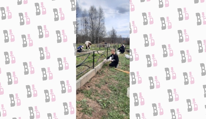 В Износковском районе активисты привели в порядок место Памяти