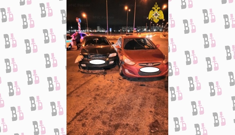 В Обнинске в столкновении двух иномарок пострадал человек