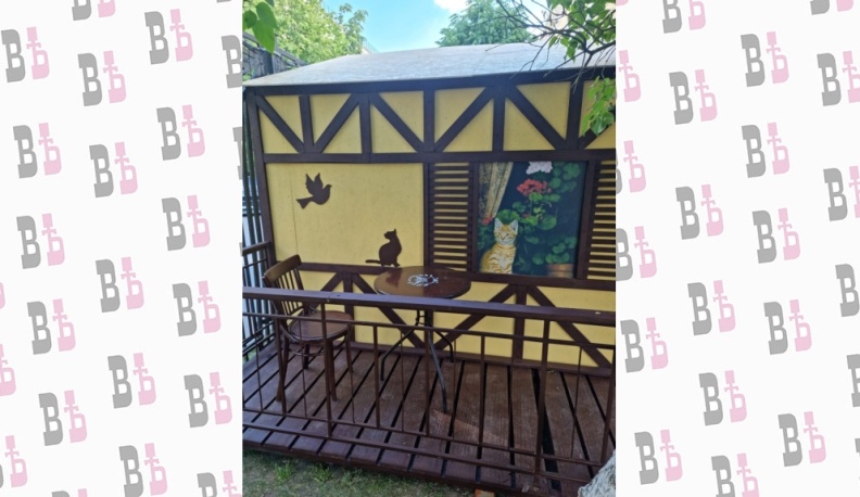 На территории драмтеатра в Калуге появился домик для газонокосилок