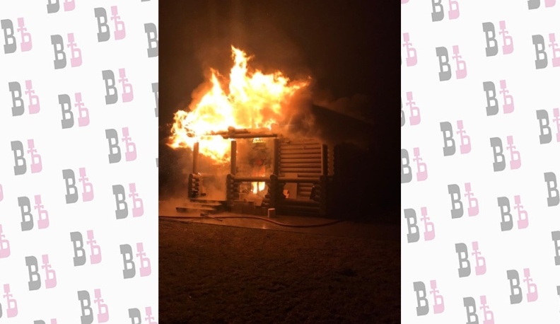 В Жуковском районе сгорела баня