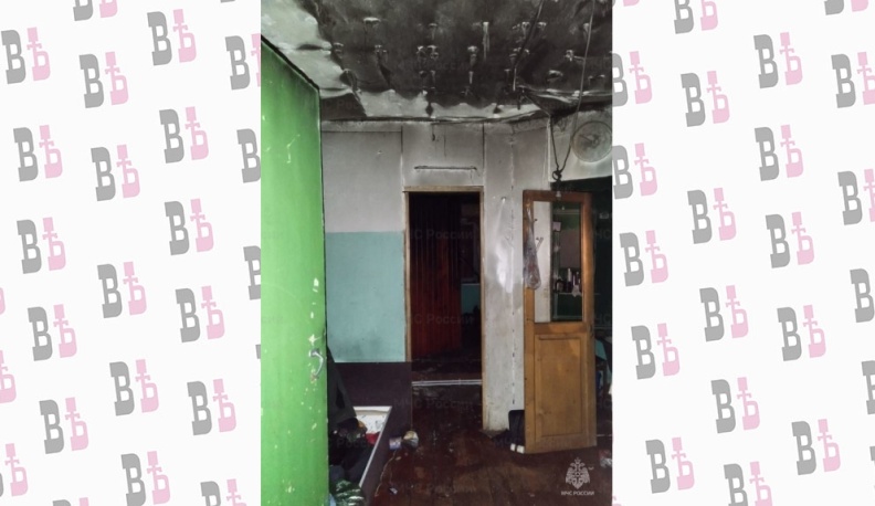 В ночном пожаре в Калуге пострадал человек