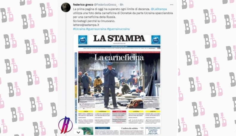 Итальянская газета преподнесла фото из Донецка как обстрел Киева российской армией