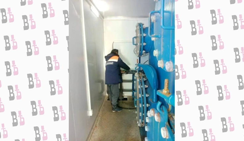 В селе Думиничского округа промыли 700 метров водопровода