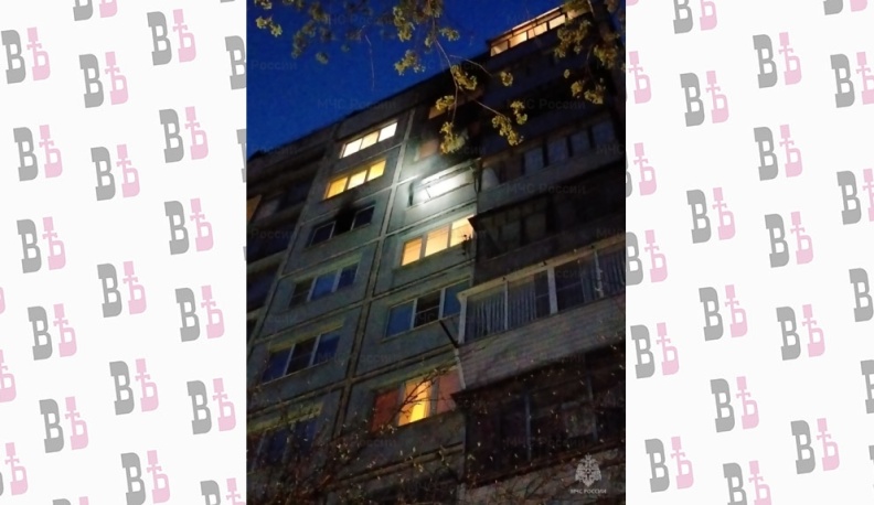 В Калуге при пожаре квартиры пострадал человек