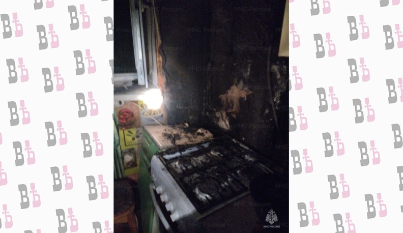 На одной из улиц Калуги загорелась квартира