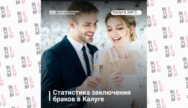 С начала года в Калуге поженились 2354 пары