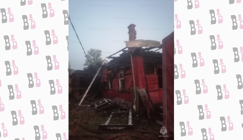 В пожаре в Калужской области пострадал человек