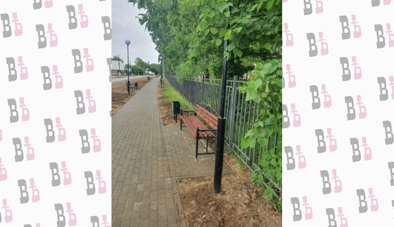 В поселке Пятовский обустроили пешеходную зону