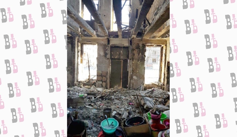 Мариупольский колледж культуры после обстрелов.