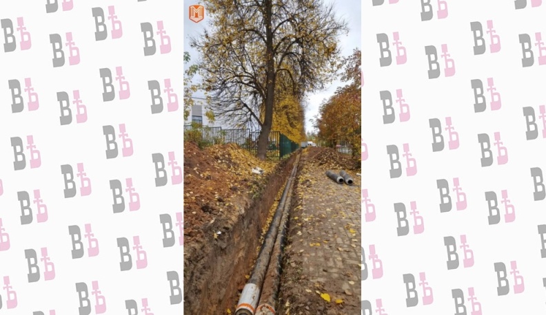 В Кондрово отремонтировали участок теплосети
