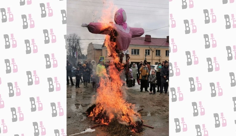 На Масленице в Юхнове соревновались юнармейцы и частушечники
