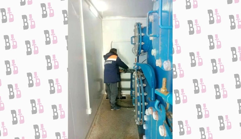 В селе Думиничского округа промыли 700 метров водопровода