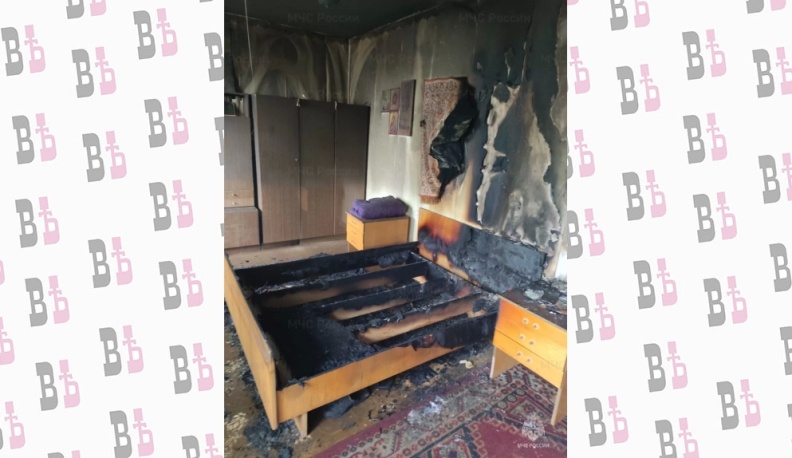 В центре Обнинска загорелась квартира