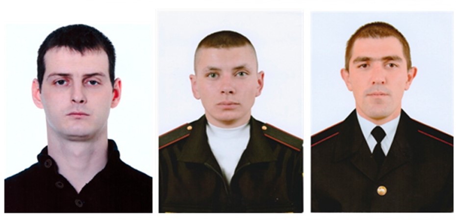 Старший сержант Дмитрий Гарбуз, ефрейтор Артем Кабаев, рядовой Тахир Урунов.jpg