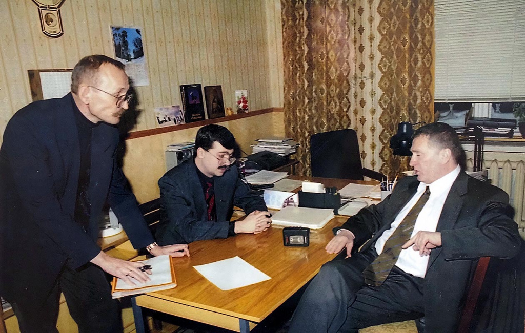 Интервью с В. Жириновским проводят вестинцы Виктор Вдовенков и Анри Амбарцумян_1.jpg