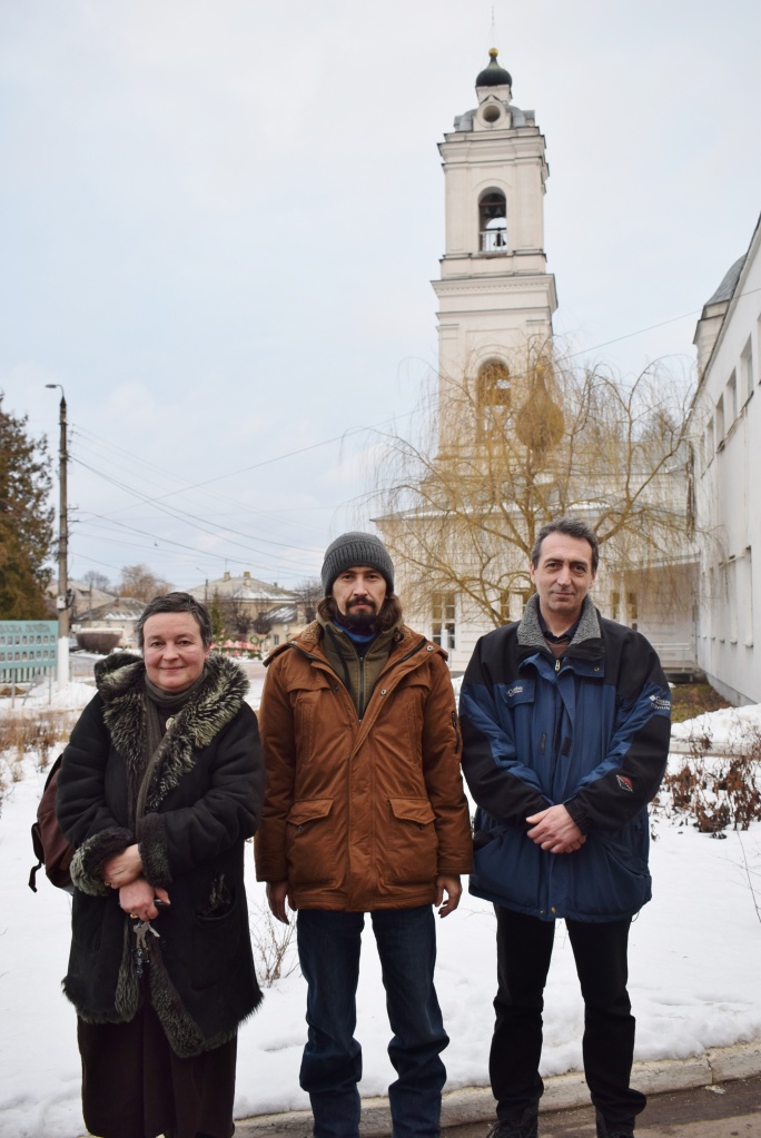 Оксана Савоскул, Алексей Ефимов - Фонд Тарусское наследие. Архитектор Леонид Нестеров - в центре.JPG