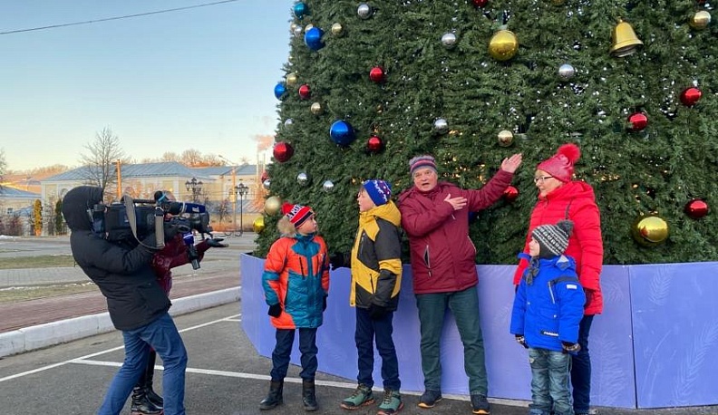 Новогоднюю Калугу показывают на Первом канале