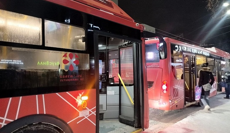 В Калуге несколько автобусов сошли с маршрутов из-за мороза