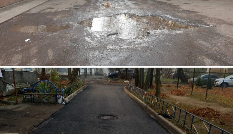 В Калуге отремонтировали 80 межквартальных проездов