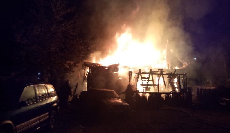 В Калужской области сгорел частный дом