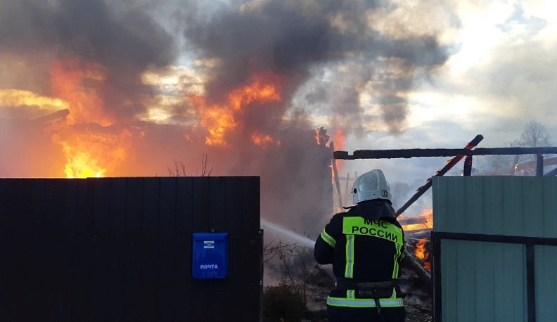 За неделю в Калужской области случилось 46 пожаров с двумя погибшими