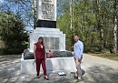 В деревне Поляна Перемышльского округа обновили обелиск павшим героям