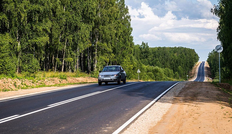 В Мещовском районе готовятся к сдаче отремонтированной дороги