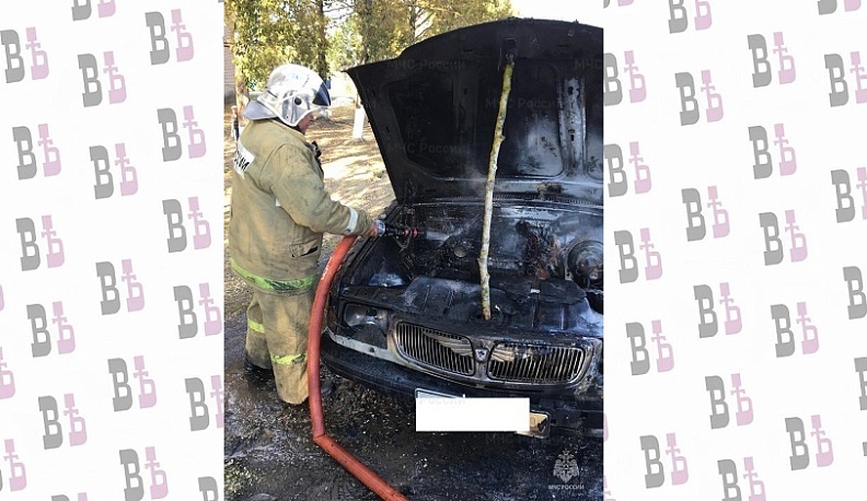 Автомобиль сгорел в Калужской области