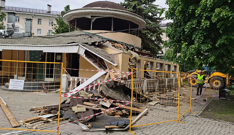 На месте снесенного кафе на Театральной площади в Калуге не планируется ничего строить