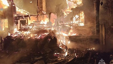 В Жуковском районе дотла сгорел жилой дом