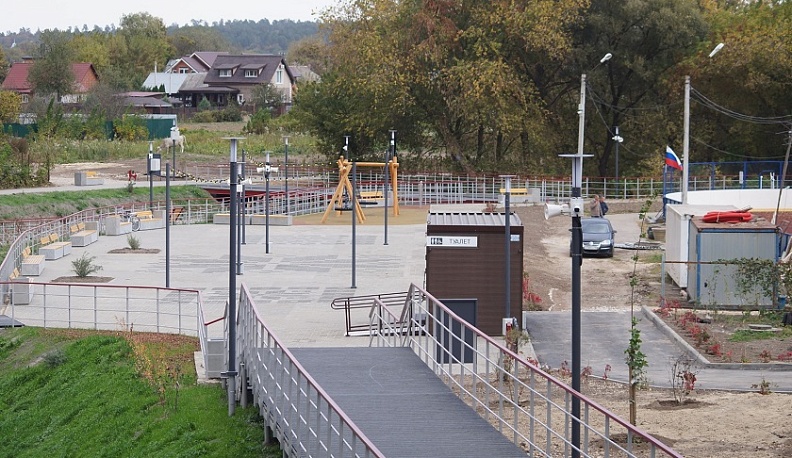 В Козельске завершили реализацию проекта благоустройства «По берегам»