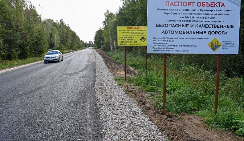 Капитальный ремонт автодороги Теребень-Хвастовичи-Судимир