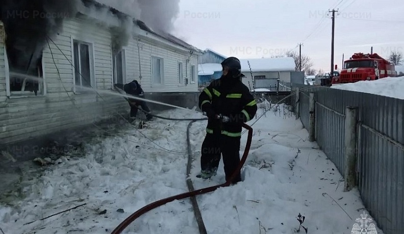 Возгорание в двухквартирном доме произошло в Хвастовичском округе