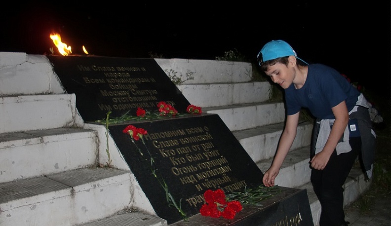 В Жуковском районе зажгли «Свечу Памяти»