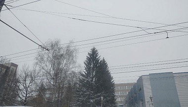 Сильный снегопад снова пришел в Калугу 