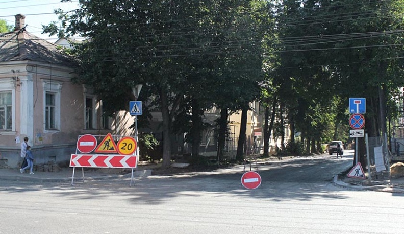 В Калуге ремонтируют ул. Воскресенскую