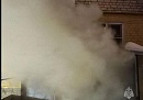 Человек пострадал при пожаре подвала в Калуге