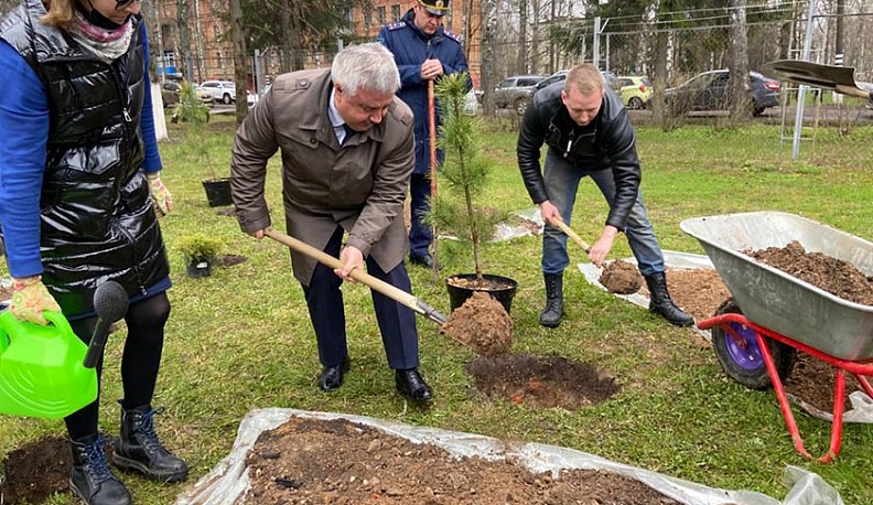 На территории военной базы в Шайковке заложили памятную аллею