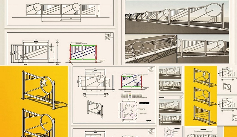 Калужанам представили эскизы будущего ограждения Дворца спорта