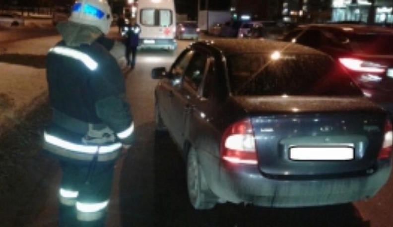 "Калина" сбила девушку на пешеходном переходе