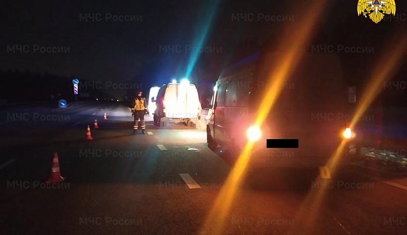 В Калужской области автобус переехал лежащего пешехода