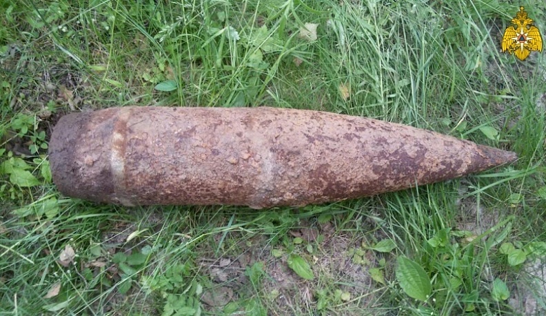 В Калужской области саперы обезвредили неразорвавшийся снаряд времен Великой Отечественной войны